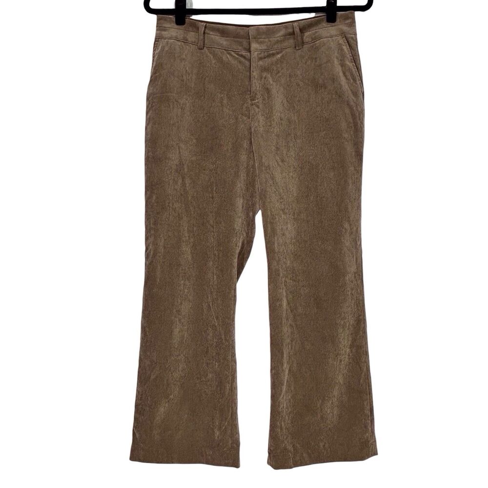 Coldwater Creek Whisper Corduroy Pants Straight Leg Petite 16 Size P16 Brown